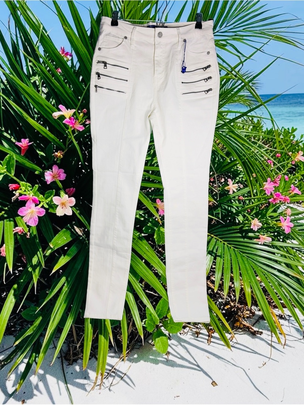 Women’s Hudson White Skinny Jeans - Size 6
